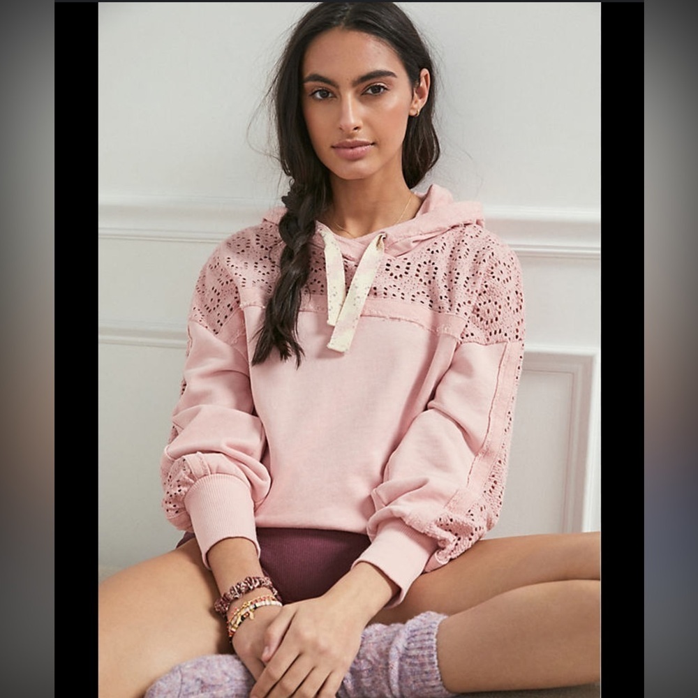 Daily Practice by Anthropologie Robyn Crochet Hoodie, size S